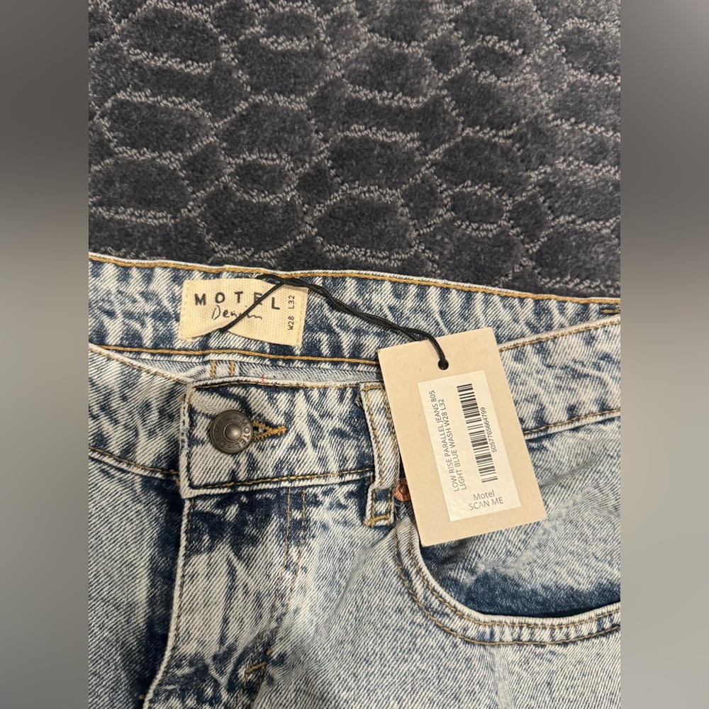 Motel Rock Low Rise Parallel Jeans - Picture 3 of 4